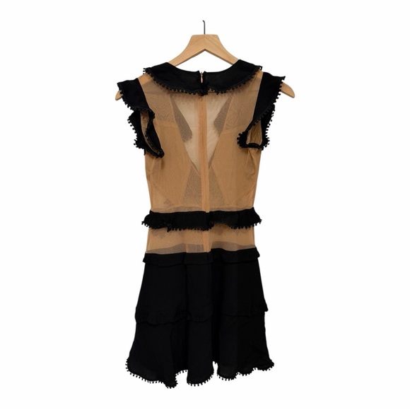 For Love & Lemons Black Lace Sheer Mini Dress XS | Romantic Goth Whimsygoth Y2K - Picture 7 of 15